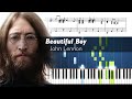 John Lennon - Beautiful Boy (Darling Boy) - Piano Tutorial with Sheet Music