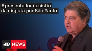 Datena agradece Bolsonaro por tê-lo escolhido para a vaga do Senado