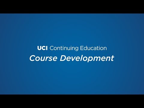 UCI-DCE Course Development