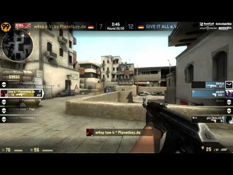 GIVE IT ALL vs. w4sp e.V. | Viertelfinale, EPS Spring Relegation 2013 | de_dust2 Map 1