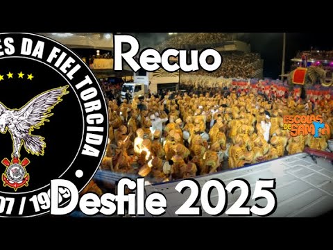Gaviões da Fiel 2025 (3º Lugar) DESFILE/RECUO BATERIA RITIMÃO #BotaOFone #PioneiroNoVídeoDosBreques