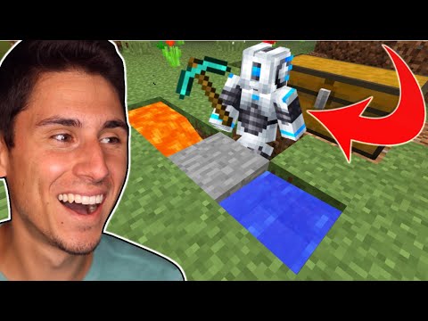 The Frustrated Gamer - I Made A Robot That MINES FOR ME! | Minecraft Skyblock