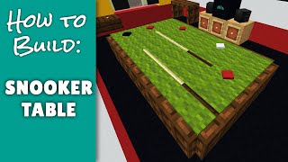 Snooker Table - Minecraft Furniture