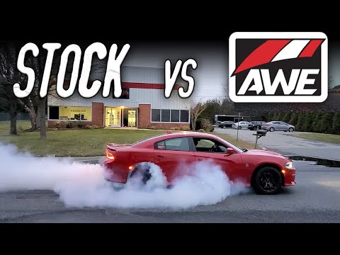 AWE Track Edition Exhaust vs Stock Hellcat Exhaust
