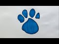 How To Draw Blues Clues Paw Print ️