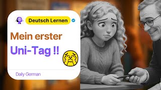 Mein erster Tag an der Uni in Deutschland 🇩🇪 | Learn German
