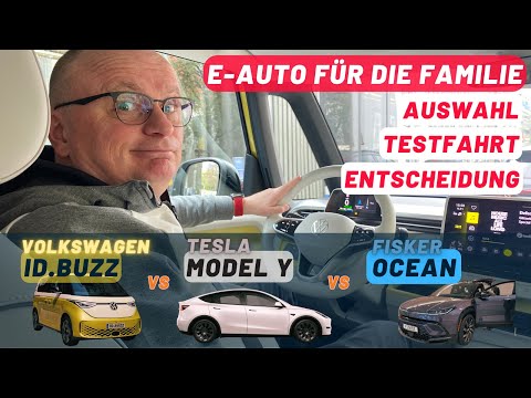 The best E-CAR for our family: VW ID.BUZZ vs. TESLA MODEL Y vs. FISKER OCEAN