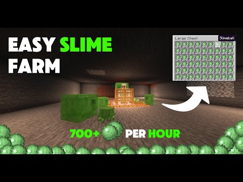 Easy Slime Farm in Minecraft 1.21 | 700+ per Hour