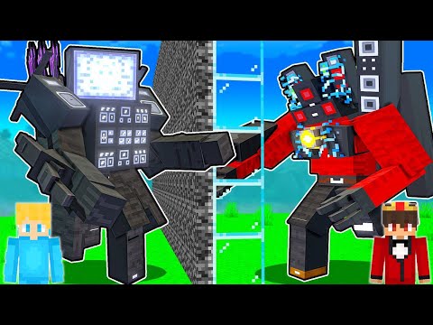 Ich PRANKE meinen FREUND in einem TITAN CAMERAMAN vs TITAN SPEAKERMAN MOB BATTLE - Minecraft ⛏