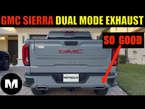 GMC Sierra Dual Mode Active Exhaust: Start-Up, Idle, Revs