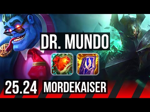 DR. MUNDO vs MORDEKAISER (TOP) | 4/2/8 | KR Grandmaster | 25.24