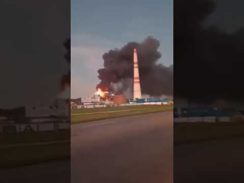 IMPRESIONANTES IMÁGENES DEL INCENDIO EN LA TERMOELÉCTRICA DE SANTA CRUZ DEL NORTE