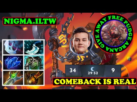 NIGMA.ILTW NEVER GONNA GIVE YOU UP AXE CARRY 34-8 COMEBACK IS REAL TOP TIER EU PLAY | DOTA2ORBS