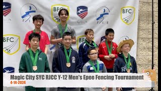 Magic City SYC RJCC Y-12 Men's Epee Fencing Tournament Marcus Metaled