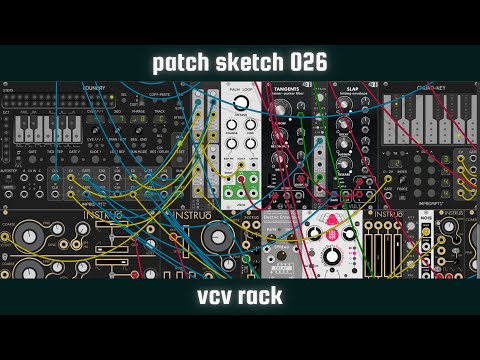 PATCH SKETCH 026 - Slow Tropical Trance Loop [VCV Rack] #Shorts