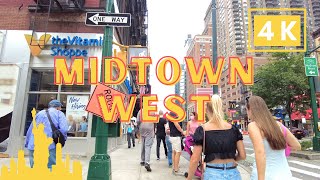 [4K] NYC Walking Tours | Midtown West Downtown Manhattan New York City Walk, Broadway, 8th Ave