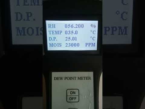 Portable Dew Point Moisture Meter