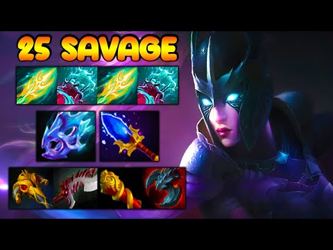 25 SAVAGE [ Phantom Assassin ] ULTRA INTENSE TEAM FIGHT - DOTA 2 GAMEPLAY