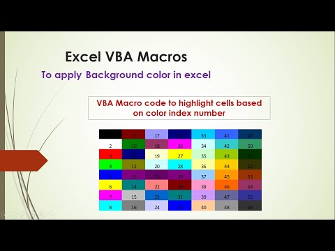 Excel VBA Macro - Highlight cells based on color index