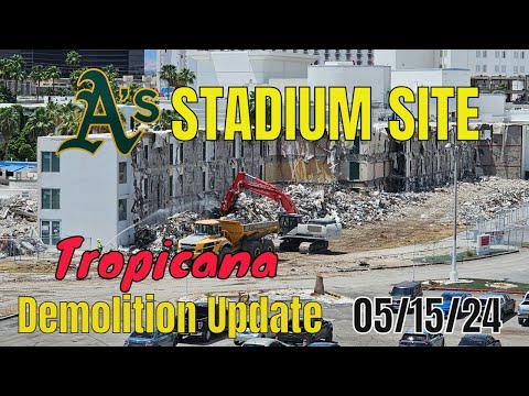 Las Vegas A's Tropicana Site Demolition 05 15 2024