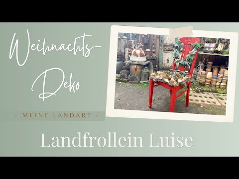 Video: Winterdeko mit Naturmaterialien – Vintagestuhl mit Girlande