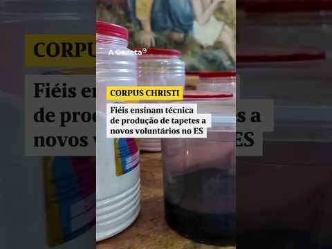 Gerações se unem para manter viva tradição de Corpus Christi em Castelo #shorts #noticias