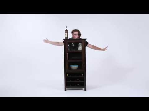 Avalon 12-Bottle Storage Wine Rack Cabinet&nbsp; &nbsp; Video 1