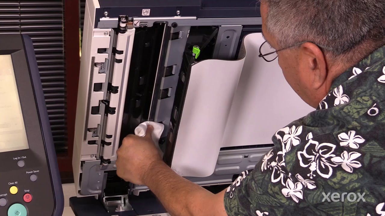 Xerox® PrimeLink® C9065 C9070 Series Printer Cleaning the CIS Sensor Second Side Scanner