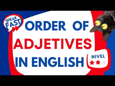 El orden de los adjetivos en Inglés