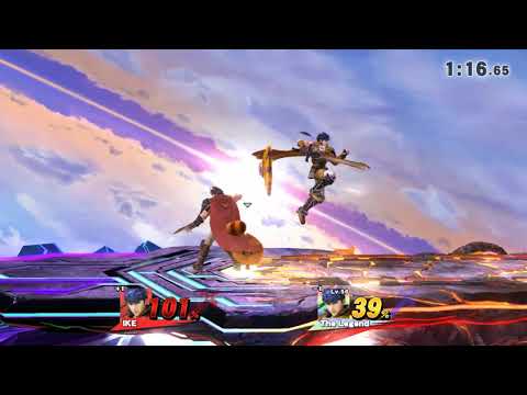 SSB4 Episode:50 - Amiibo Battle(Mii Gunner Amiibo With Gear Items)