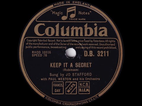 Jo Stafford - Keep It A Secret