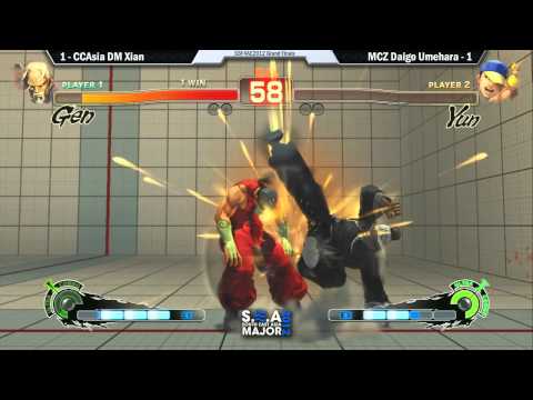 S.E.A Major 2012 Finals: Daigo Umehara (Yun) vs Xian - Part 1
