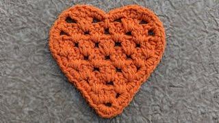 Crochet Lace Heart Coaster for St. Valentine's Day