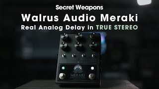 Video thumbnail for TRUE Stereo Analog Delay! Walrus Audio Meraki | Secret Weapons Demo & Review by Mark Johnston