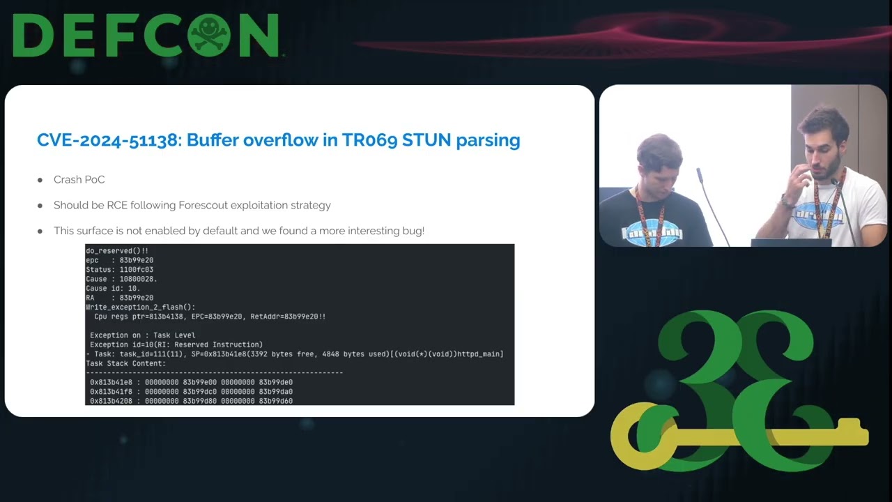 DEF CON 33 - The Missing Link: Draytek’s New RCEs Complete the Chain - O. Gianatiempo & G. Aznarez