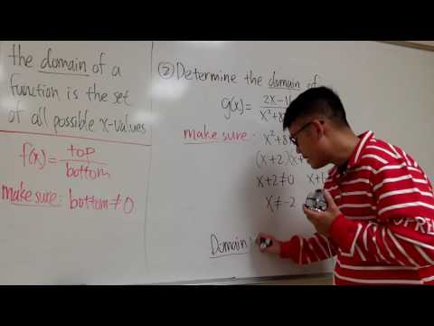 Rational Functions: find the domain