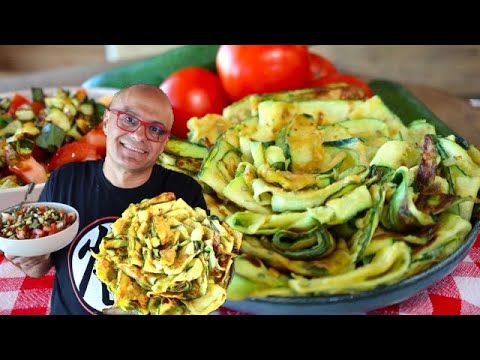 ZUCCHINE DORATE SENZA FRIGGERE 2 RICETTE zucchine dorate