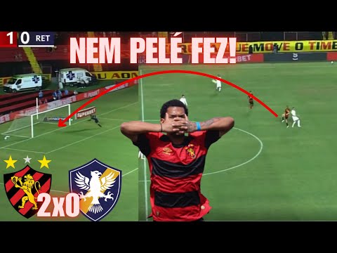 😱🔥GOL ANTES DO MEIO CAMPO BIZARRO : SPORT 2X0 RETRÔ : GOLS + ANÁLISE DO JOGO ! NEM PELÉ FEZ