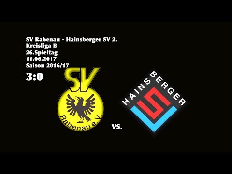 26.Spieltag /Kreisliga B - (2016/17)/SV Rabenau - Hainsberger SV 2.  3:0
