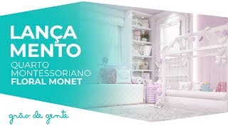 Quarto de Bebê Montessoriano Floral Monet -  Grão de Gente