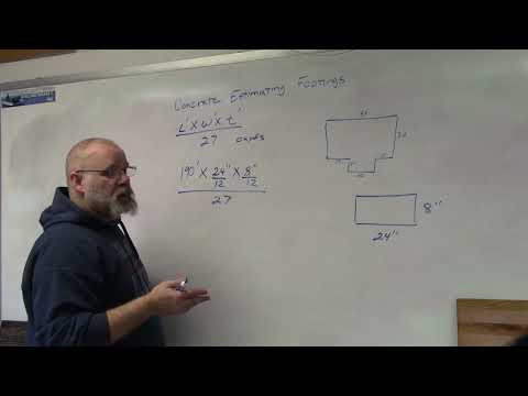 Estimate Concrete Footings