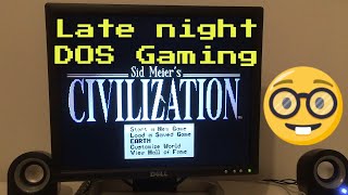 CIVILIZATION Late night MS DOS Retro Gaming on my Pentium 133MHz