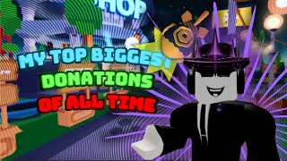 My most INSANE Donations in Pls Donate 💸 | My Biggest Donors Ever!