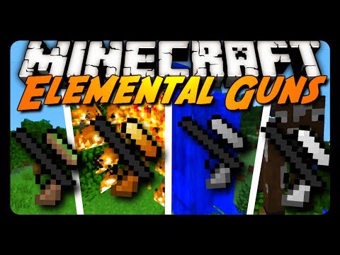 Minecraft Mod Review: ELEMENTAL GUNS!