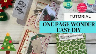 EASY Flip Book - One Page Wonder - Tutorial - Ephemera Holder - Snail Mail Idea - DIY