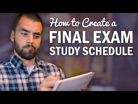 How to Make a Final Exam Study Schedule - College Info Geek