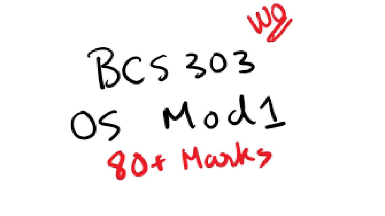 OS MODULE 1 BCS303 Operating System | 22 Scheme VTU 3rd SEM CSE