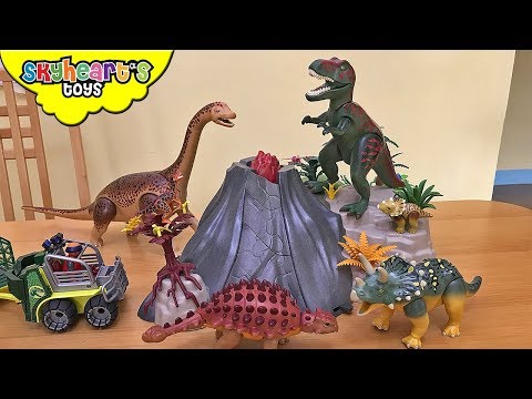 PLAYMOBIL DINOSAURS Collection! T-Rex Volcano Ankylosaurus Jurassic world dino toys kids