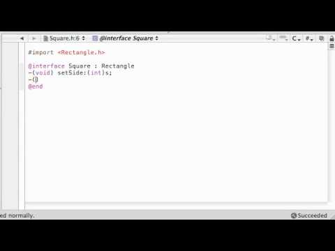 Objective C Programming Tutorial - 32 - OMG, a Square Class?!