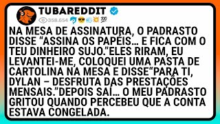 Na Mesa De Assinatura, O Padrasto Disse “Assina Os Papéis… E Fica Com O Teu Dinheiro Sujo..